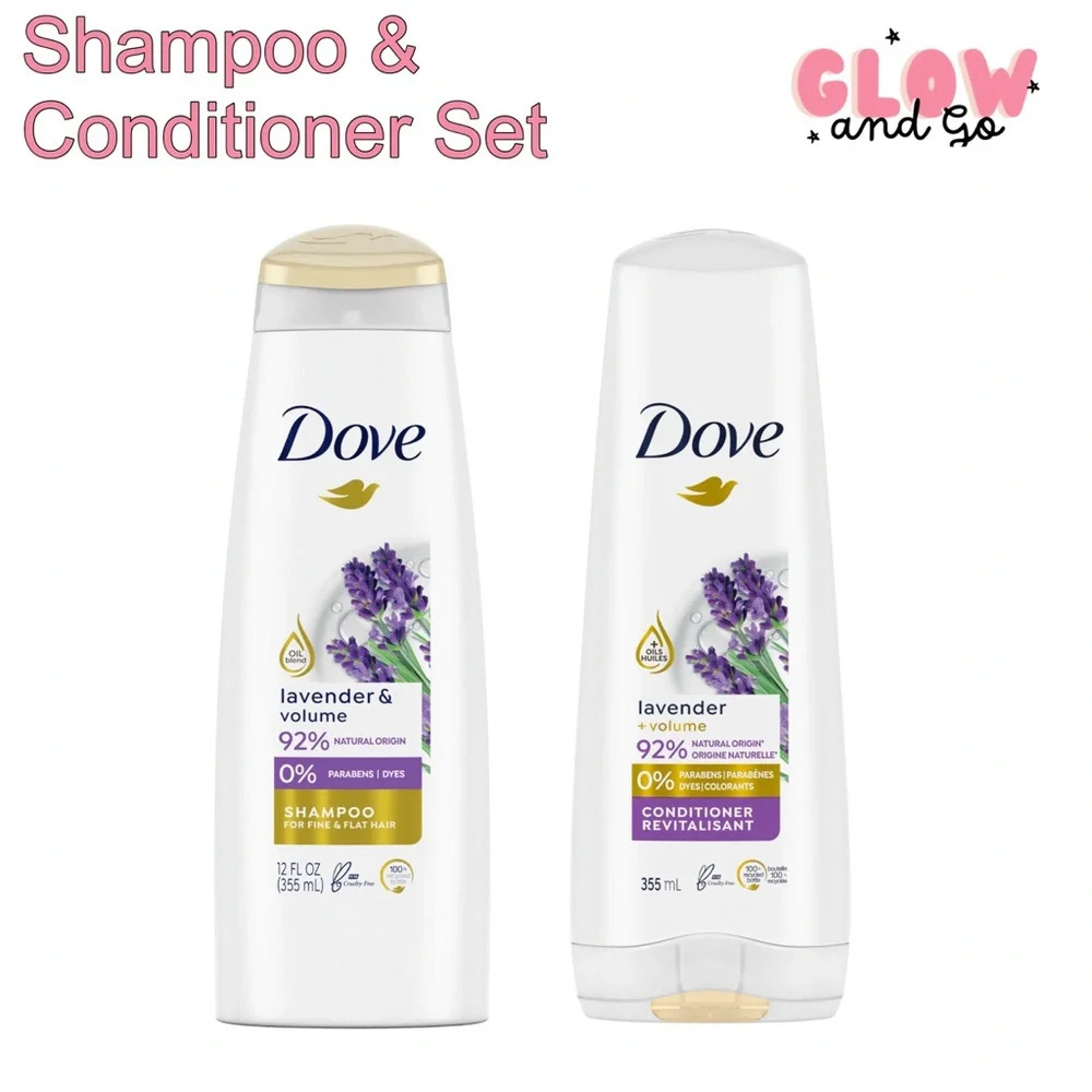 Dove Lavendar & Volume Shampoo & Conditioner Set - 12oz